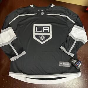 Los Angeles Kings fanatics, NHL, black silver hockey jersey large